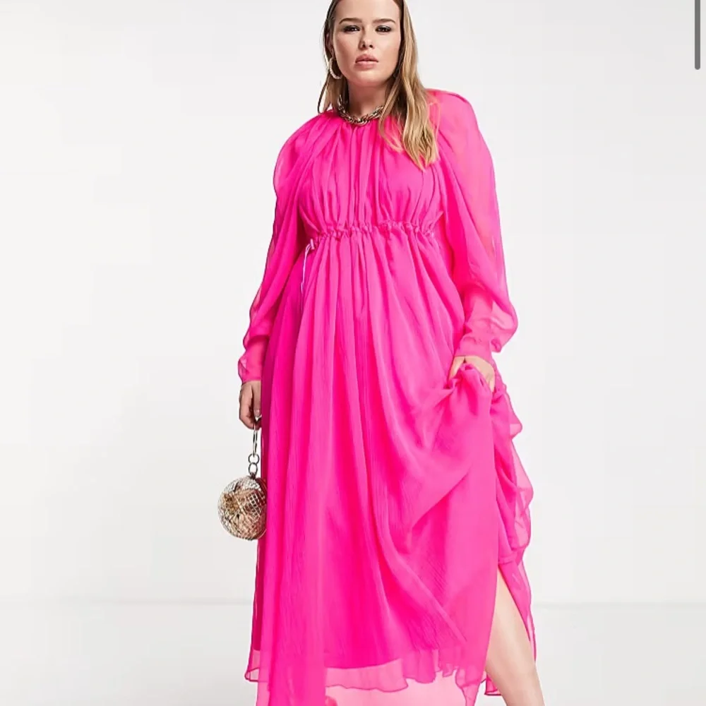 New: asos edition Curve. Ruched Midi Maxi Dress. US Size 20 - Picture 4 of 13